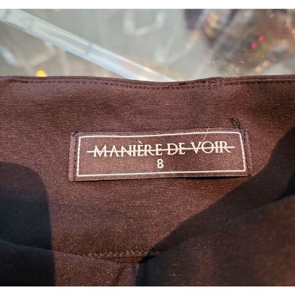 Maniere De Voir Black Pants Size 8 NWOT - Picture 5 of 5